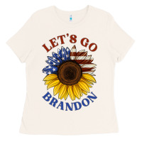 Bone American flag sunflower Ladies Tee - Jasminsmagicworld