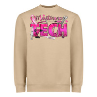 Breast Cancer Maintenance Tech Heavyweight Sweatshirt | Teevron