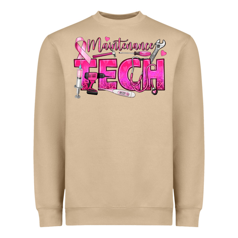 Breast Cancer Maintenance Tech Heavyweight Sweatshirt by texasbilliewilder | Teevron