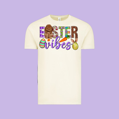 Easter Vibes Vintage Tee Designed By Bundleandbundleshop