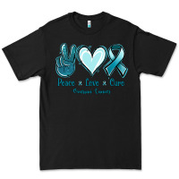 Black Peace Love Cure Ovarian Cancer Premium Tee - Jasminsmagicworld