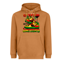 Meerkat Steppin' into Juneteenth Heavyweight Hoodie - FaDigitalArtStudio