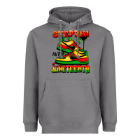 Storm Steppin' into Juneteenth Heavyweight Hoodie - FaDigitalArtStudio