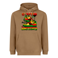 Toasted Coconut Steppin' into Juneteenth Heavyweight Hoodie - FaDigitalArtStudio