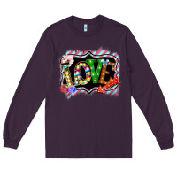 Plum love frame digital valentines day Long Sleeve Tee - Bettercallsaul