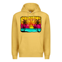 Antique Gold summer vibes Premium Hoodie - CowCowDesign