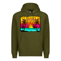 Army Green summer vibes Premium Hoodie - CowCowDesign