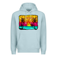 Blue Mist summer vibes Premium Hoodie - CowCowDesign