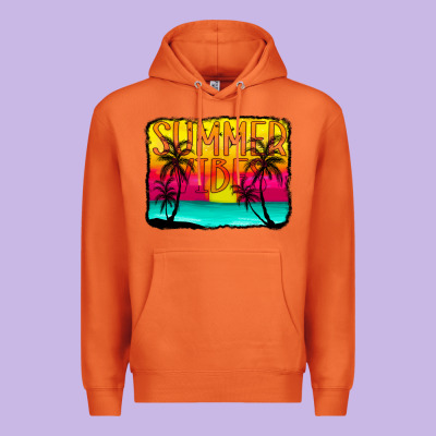 Summer Vibes Premium Hoodie Designed By Cowcowdesign