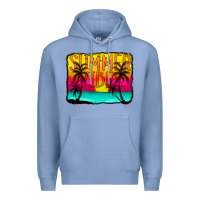 Colony Blue summer vibes Premium Hoodie - CowCowDesign