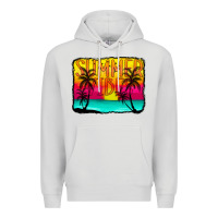Dove Grey summer vibes Premium Hoodie - CowCowDesign