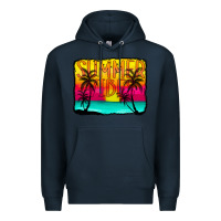 Navy summer vibes Premium Hoodie - CowCowDesign