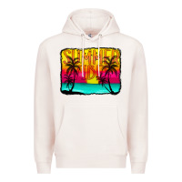 Pale Pink summer vibes Premium Hoodie - CowCowDesign