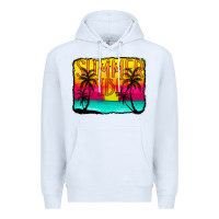 White summer vibes Premium Hoodie - CowCowDesign