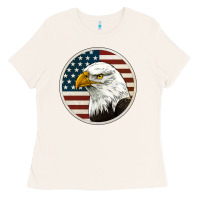 Bone American Bald Eagle Ladies Tee - Jasminsmagicworld