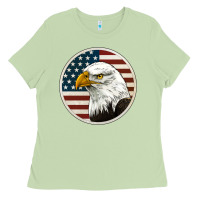 Matcha American Bald Eagle Ladies Tee - Jasminsmagicworld