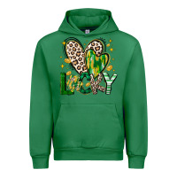 Emerald Lucky Saint Patricks Day Urban Hoodie - CowhideDigitalArt
