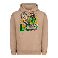 Pigment Burro Lucky Saint Patricks Day Urban Hoodie - CowhideDigitalArt
