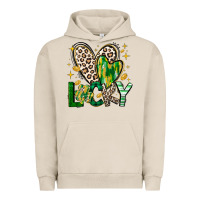 Pigment French Oak Lucky Saint Patricks Day Urban Hoodie - CowhideDigitalArt