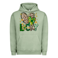 Pigment Oil Green Lucky Saint Patricks Day Urban Hoodie - CowhideDigitalArt