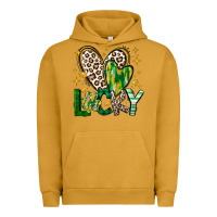 Pigment Peanut Butter Lucky Saint Patricks Day Urban Hoodie - CowhideDigitalArt