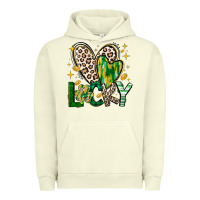 Pigment Pistachio Lucky Saint Patricks Day Urban Hoodie - CowhideDigitalArt
