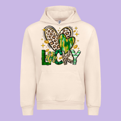 Lucky Saint Patricks Day Urban Hoodie Designed By Cowhidedigitalart