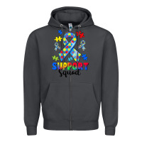 Smoke support squad autism Zipper Hoodie - CowGirlArtShop
