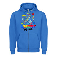 True Royal support squad autism Zipper Hoodie - CowGirlArtShop