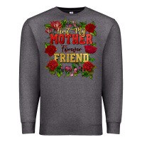 Charcoal Heather First my mother forever my friend Mother's Day Premium Sweatshirt - FaDigitalArtStudio