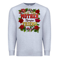 Heather Grey First my mother forever my friend Mother's Day Premium Sweatshirt - FaDigitalArtStudio