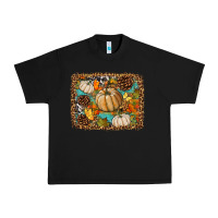 Black fall pumpkin background Urban Heavy Tee - BundleAndBundleShop
