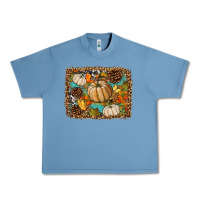 Pebble Blue fall pumpkin background Urban Heavy Tee - BundleAndBundleShop