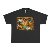 Pigment Black fall pumpkin background Urban Heavy Tee - BundleAndBundleShop