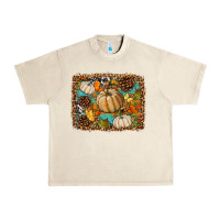 Sandshell fall pumpkin background Urban Heavy Tee - BundleAndBundleShop