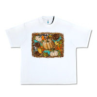 White fall pumpkin background Urban Heavy Tee - BundleAndBundleShop