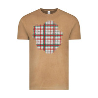 Vintage Camel Christmas Tartan Patch Vintage Tee - BundleAndBundleShop