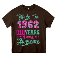 Chocolate Brown made in 1962, 60 years of being awesome Heavy Core Tee - Jasminsmagicworld