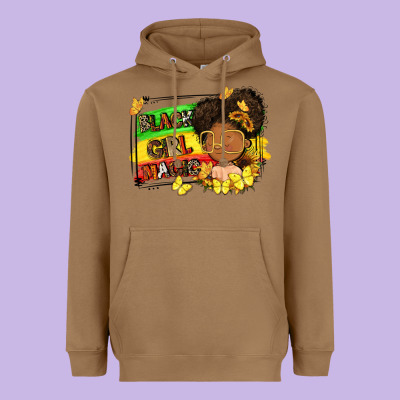 Black Girl Magic Heavyweight Hoodie Designed By Fadigitalartstudio