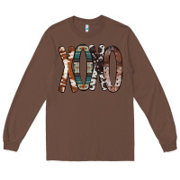 Chestnut Xoxo Leopard Heart Long Sleeve Tee - Bettercallsaul