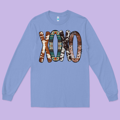 Xoxo Leopard Heart Long Sleeve Tee Designed By Bettercallsaul