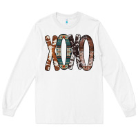 White Xoxo Leopard Heart Long Sleeve Tee - Bettercallsaul