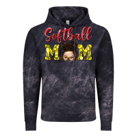 Cloud Black Softball Mom Vintage Hoodie - BundleAndBundleShop