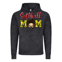 Vintage Black Softball Mom Vintage Hoodie - BundleAndBundleShop