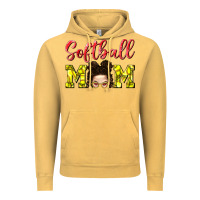 Vintage Mustard Softball Mom Vintage Hoodie - BundleAndBundleShop