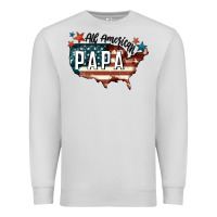 Dove Grey all american papa Premium Sweatshirt - FaDigitalArtStudio