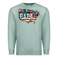 Seafoam all american papa Premium Sweatshirt - FaDigitalArtStudio
