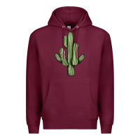 Burgundy cactus Premium Hoodie - JahusDesignShop