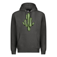 Charcoal Heather cactus Premium Hoodie - JahusDesignShop
