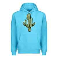 Ocean Blue cactus Premium Hoodie - JahusDesignShop